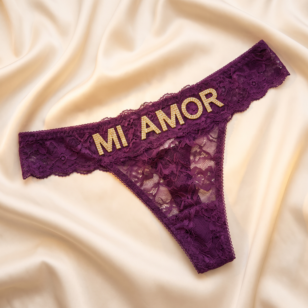 Personalisierter Spitzen-Tanga