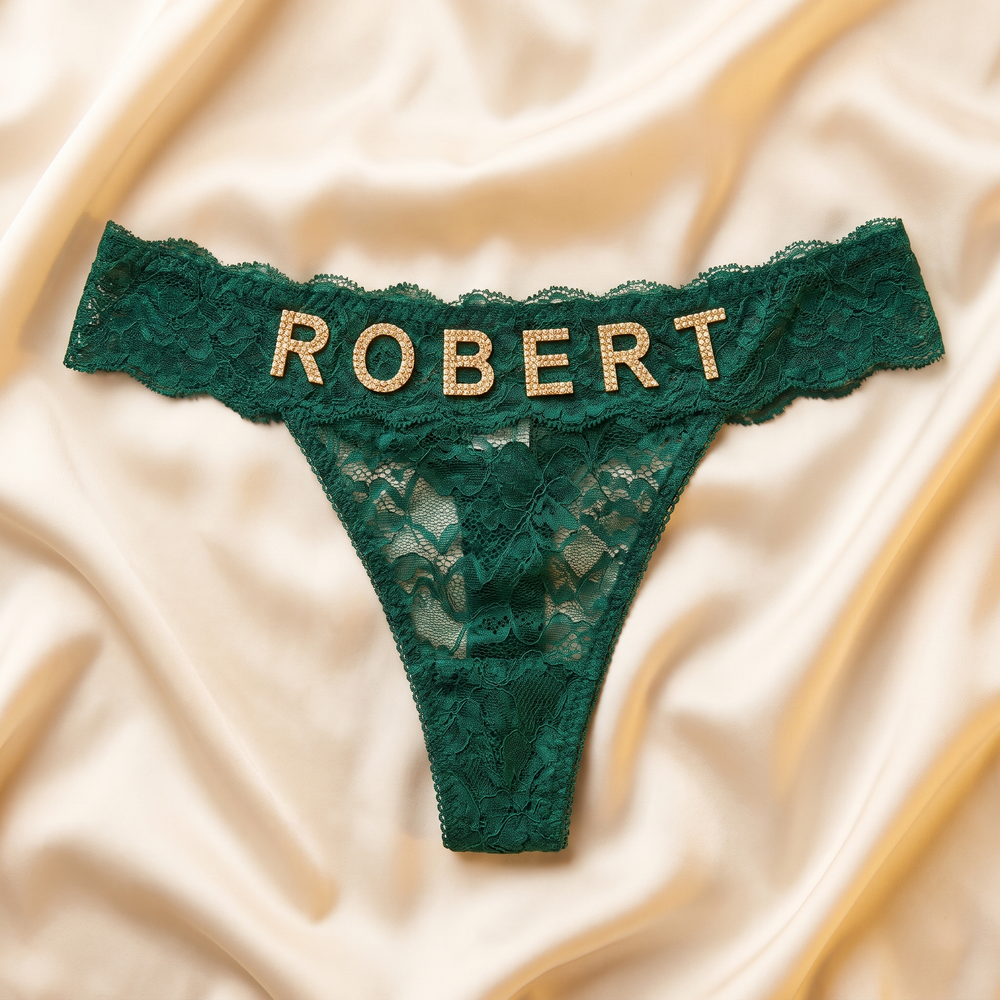 Personalisierter Spitzen-Tanga